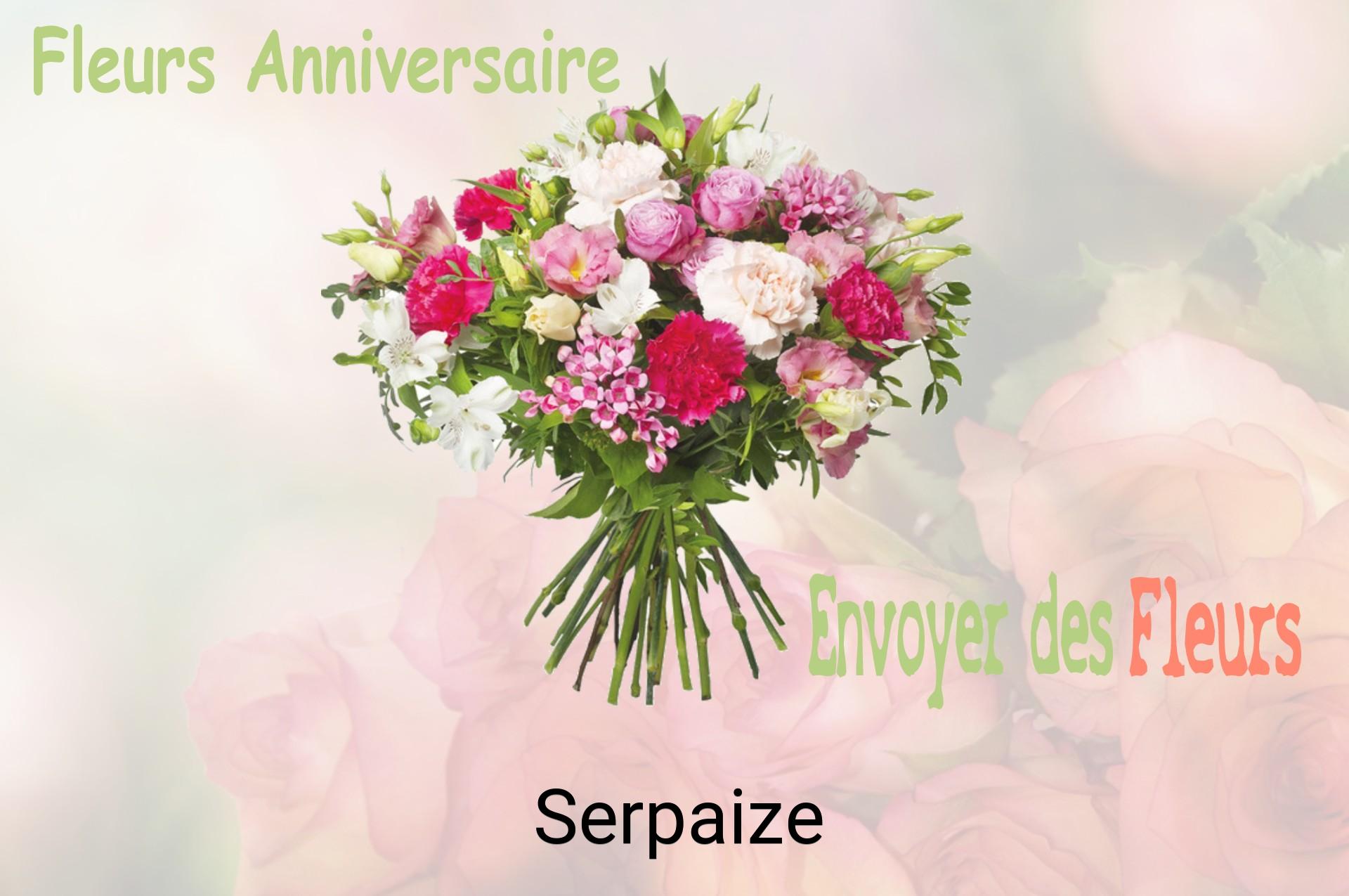 Bouquet de fleurs d’anniversaire livré à Serpaize
